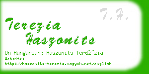 terezia haszonits business card